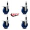Service Caster 5'' Solid Poly Swivel 1'' Expanding Stem Caster Set Total Lock Brake, 4PK SCC-EXTTL20S514-SPUS-1-4 - alternate 3